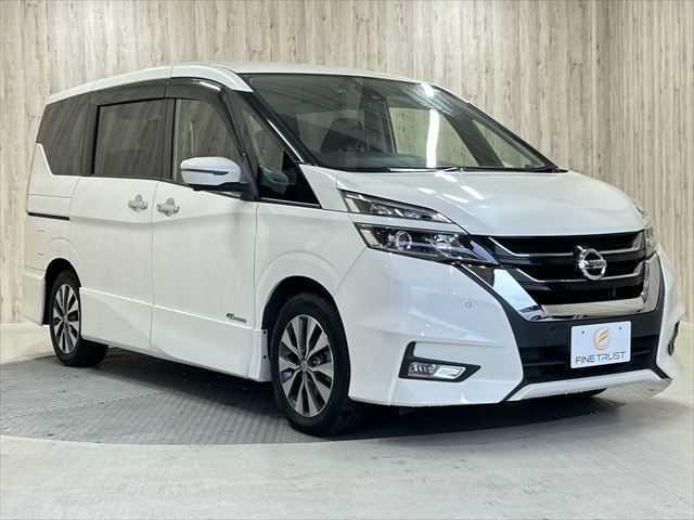 セレナ ハイウェイスター 後席モニター 9インチナビ プロパイロット 両側電動スライドドア 全方位カメラ 禁煙車 LEDヘッド フルセグ スマートキー Wエアコン ETC 電格ミラー ワンオーナー ブルートゥース ドラレコ(20枚目)