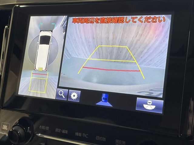 アルファードハイブリッド G 禁煙車 サンルーフ リアエンター JBLサウンド パノラミックビューM プリクラッシュS 禁煙車 両側電動スライド 衝突軽減ブレーキ レーダークルコン パワーバックドア ETC 4WD ドラレコ(5枚目)