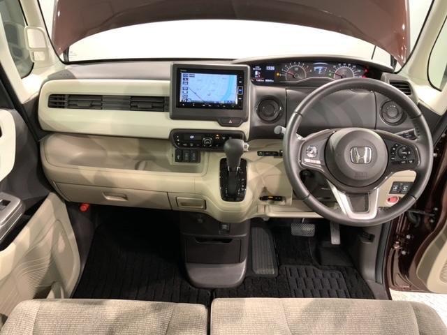 Ｎ－ＢＯＸ Ｇ・Ｌターボホンダセンシング　最長５年保証　ワンオーナー　ナビＶＸＭ－２１４ＶＦｉ　ＴＶ　Ｒカメラ　ＣＤ録音　ＢＴオ－ディオ　ＤＶＤ　シートヒーター　ＥＴＣ　ＬＥＤライト　ＶＳＡ　両側電動ドア　クルコン　スマートキー　盗難防止装置（9枚目）