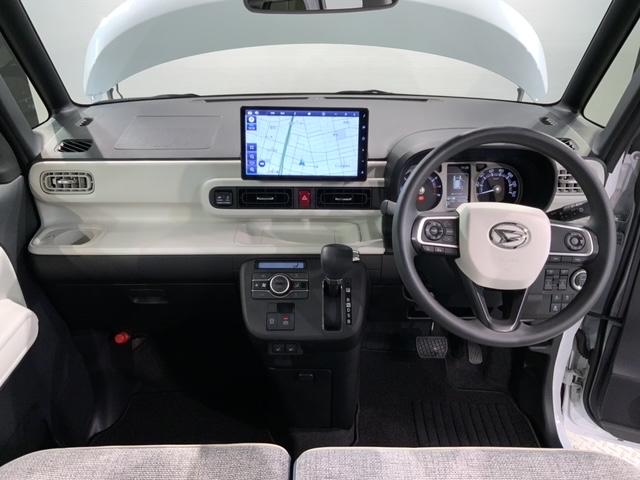 ムーヴキャンバス ストライプスＧターボ　２ト－ン　最長５年保証　純正ナビ　ＴＶ　Ｒカメラ　ＣＤ録音　ＢＴオ－ディオ　ＤＶＤ　ドラレコ　衝突軽減Ｂ　シートヒーター　ＥＴＣ　ＬＥＤライト　横滑り防止　両側電動ドア　クルコン　フォグ　スマートキー（8枚目）