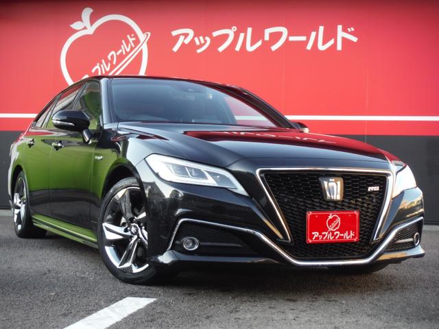 クラウンハイブリッド ＲＳアドバンス　黒革・シートヒーター・ベンチレータ・ステアリングヒーター・純正Ｂｌｕｅｔｏｏｔｈ対応フルセグナビ・バックカメラ・ＥＴＣ・ＢＳＭ・ＨＵＤ・３連ＬＥＤヘッド・４本出しマフラー・ＰＵＳＨスタート・スマートキ（2枚目）