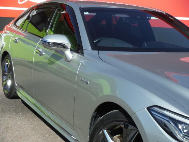 クラウンハイブリッド トヨタ純正フルセグナビ・パノラミッビューモニター・ハーフレザーシート・シートヒーター&ステリングヒーター・F/Rドラレコ・ETC・HUD・BSM・TOYOTAセーフティセンス・3眼LEDヘッド(3枚目)