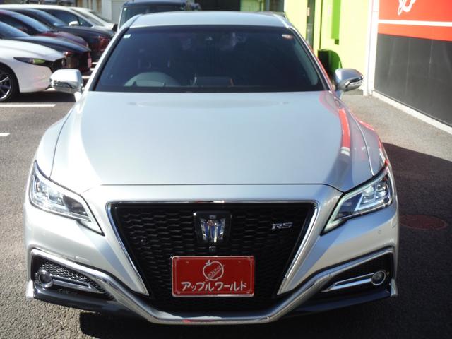 クラウンハイブリッド トヨタ純正フルセグナビ・パノラミッビューモニター・ハーフレザーシート・シートヒーター&ステリングヒーター・F/Rドラレコ・ETC・HUD・BSM・TOYOTAセーフティセンス・3眼LEDヘッド(4枚目)