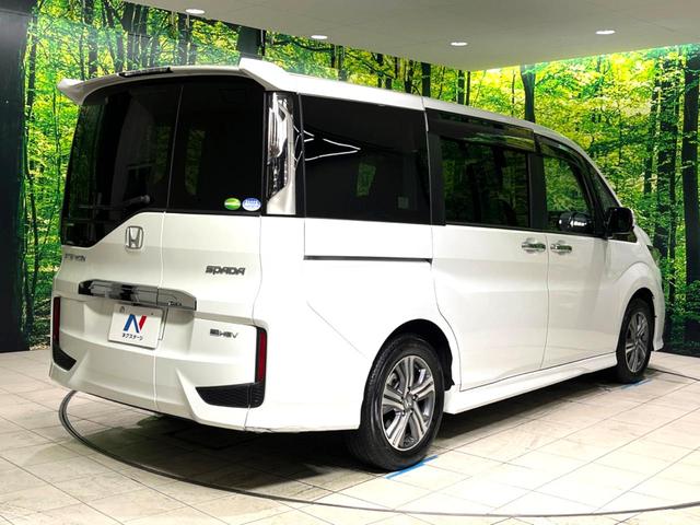 ステップワゴンスパーダ e:HEVスパーダ G ホンダセンシング 純正9型ナビ 全周囲カメラ 両側電動スライドドア フルセグ Bluetooth ETC2.0 LEDヘッド LEDフォグ オートブレーキホールド オートライト オートエアコン スマートキー(18枚目)