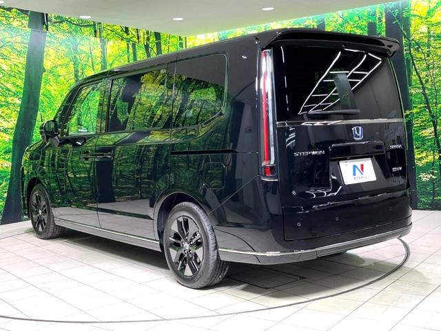 ステップワゴン e:HEVスパーダ 登録済未使用車 両側電動スライドドア 純正11.4型ナビ バックカメラ 衝突軽減 レーダークルーズ パドルシフト 電動リアゲート ハーフレザーシート コーナーセンサー LEDヘッド オートハイビーム(65枚目)