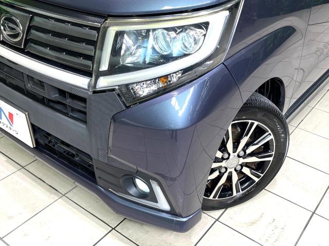 ムーヴ カスタム X ハイパーSA 衝突被害軽減システム SDナビ Bluetooth スマートキー ハーフレザー LEDヘッド LEDフォグ コーナーセンサー ステアリングスイッチ オートエアコン 純正14インチアリミホイール 地デジ(12枚目)