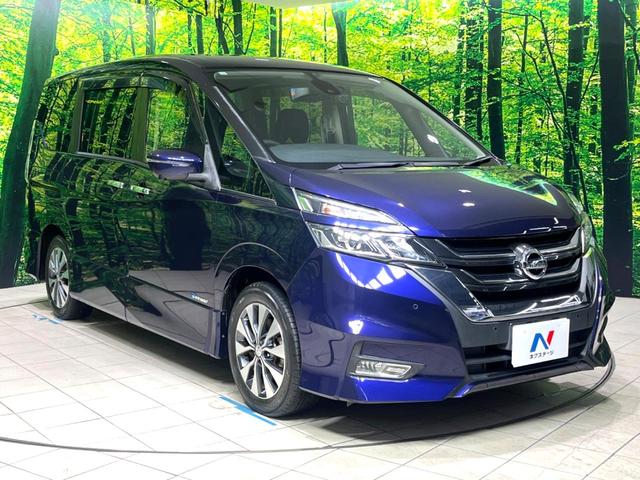 セレナ ハイウェイスター 禁煙車 純正9型ナビ 後席モニター 全周囲カメラ ハンズフリー両側電動スライドドア 衝突軽減装置 プロパイロット ドライブレコーダー ETC リアオートエアコン LEDヘッドライト(17枚目)