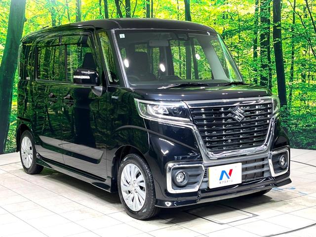 スペーシアカスタム ハイブリッドGS 全周囲カメラ 電動スライドドア 衝突軽減装置 SDナビ スマートキー シートヒーター LEDヘッド LEDフォグ クリアランスソナー オートマチックハイビーム ステアリングスイッチ オートエアコン(16枚目)