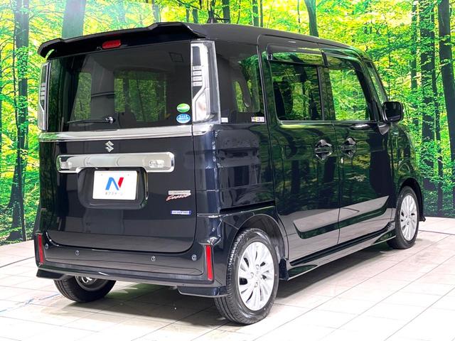 スペーシアカスタム ハイブリッドGS 全周囲カメラ 電動スライドドア 衝突軽減装置 SDナビ スマートキー シートヒーター LEDヘッド LEDフォグ クリアランスソナー オートマチックハイビーム ステアリングスイッチ オートエアコン(17枚目)