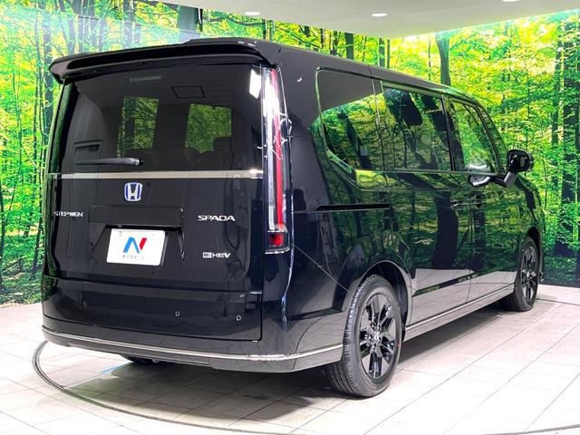 ステップワゴン e:HEVスパーダ 登録済未使用車 11.4型純正ナビ 両側電動スライドドア バックカメラ オットマン 衝突軽減 禁煙車 ハーフレザーシート コーナーセンサー スマートキー LEDヘッド 純正16インチアルミ(18枚目)