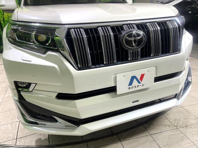 ランドクルーザープラド TX モデリスタエアロ サンルーフ 純正9型ナビ バックカメラ 衝突軽減 レーダークルーズ 禁煙車 ドラレコ コーナーセンサー スマートキー LEDヘッド ETC オートハイビーム 車線逸脱警報(3枚目)