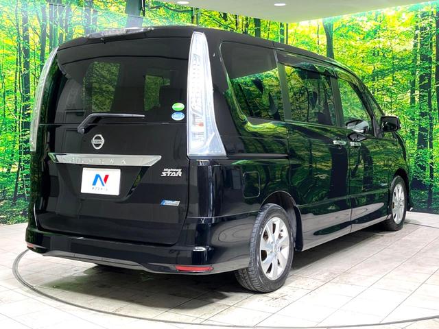 セレナ ハイウェイスター　Ｓ－ハイブリッド　Ｖエアロモード　両側電動ドア　純正ＳＤナビ　アルパイン後席モニター　スマートキー　ＨＩＤヘッド　ビルトインＥＴＣ　クルコン　純正１６インチアルミ　オートライト　オートエアコン　Ｂｌｕｅｔｏｏｔｈ　ＣＤ　ＤＶＤ再生（18枚目）