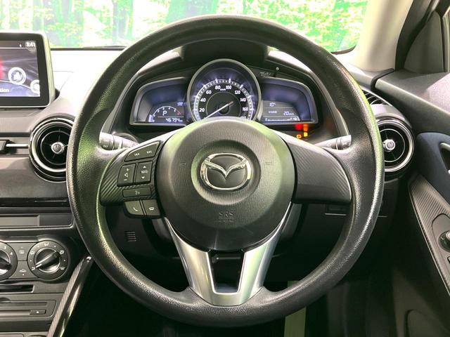 デミオ XD 禁煙車 マツダコネクト CD/DVDキット Bluetooth再生 衝突軽減装置 軽油 ターボ ETC ステアリングスイッチ リモコンキー プッシュスタート アイドリングストップ(12枚目)