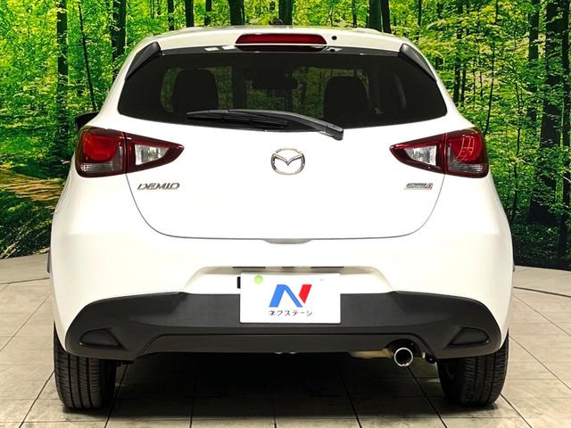 デミオ XD 禁煙車 マツダコネクト CD/DVDキット Bluetooth再生 衝突軽減装置 軽油 ターボ ETC ステアリングスイッチ リモコンキー プッシュスタート アイドリングストップ(16枚目)