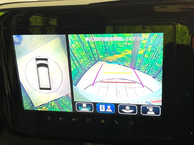 スペーシアカスタム ハイブリッドＸＳターボ　禁煙車　純正９型ナビ　全周囲カメラ　スズキコネクト　両側電動スライドドア　シートヒーター　ステアリングヒーター　ハーフレザー調シート　後席オットマン　ＬＥＤヘッドライト　フォグライト（4枚目）