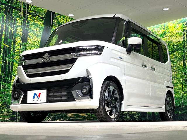 スペーシアカスタム ハイブリッドＸＳターボ　禁煙車　純正９型ナビ　全周囲カメラ　スズキコネクト　両側電動スライドドア　シートヒーター　ステアリングヒーター　ハーフレザー調シート　後席オットマン　ＬＥＤヘッドライト　フォグライト（31枚目）