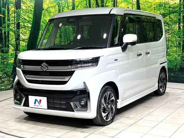 スペーシアカスタム ハイブリッドＸＳターボ　禁煙車　純正９型ナビ　全周囲カメラ　スズキコネクト　両側電動スライドドア　シートヒーター　ステアリングヒーター　ハーフレザー調シート　後席オットマン　ＬＥＤヘッドライト　フォグライト（32枚目）