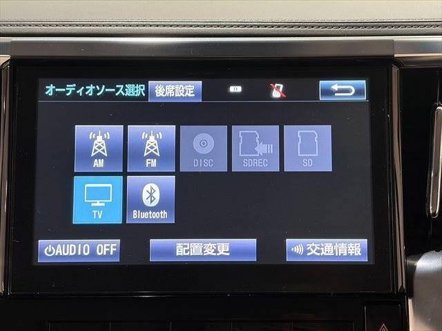 ヴェルファイア 2.5Z Gエディション サンルーフ モデリスタフルエアロ 純正10インチナビ フリップダウンモニター バックカメラ 禁煙車 フルセグTV パワーシート 電動リアゲート 両側パワースライドドア スマートキー(8枚目)