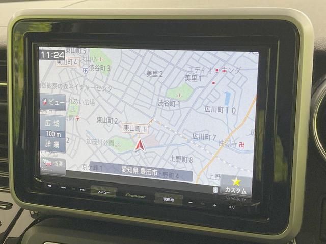 スペーシアカスタム ハイブリッドXS 両側電動スライドドア 純正8インチSDナビ 全周囲カメラ 衝突軽減装置 レーダークルーズ 禁煙車 シートヒーター コーナーセンサー LEDヘッド ETC 車線逸脱警報 オートライト オート(23枚目)