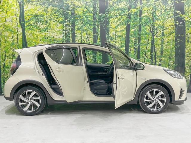 アクア クロスオーバー　純正ＳＤナビ　バックカメラ　衝突軽減装置　禁煙車　ハーフレザーシート　シートヒーター　ドラレコ　ＥＴＣ　車線逸脱警報　オートマチックハイビーム　オートライト　オートエアコン　Ｂｌｕｅｔｏｏｔｈ再生（58枚目）