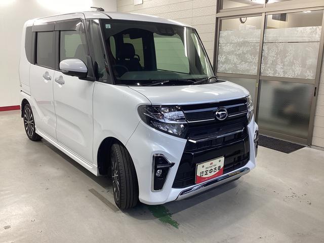 タント カスタムRS 衝突被害軽減ブレーキ 横滑り防止装置 オートハイビーム アイドリングストップ ステアリングスイッチ オートライト キーフリー オートエアコン ナビ ドラレコ パノラマカメラ ETC マット バイザー(6枚目)