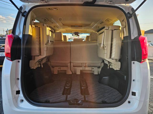 アルファード 2.5X ワンオーナー 禁煙車 ムーンルーフ 両側パワースライドドア 純正ナビ バックカメラ フルセグテレビ 純正フリップダウン コーナーセンサー クルーズコントロール ドライブレコーダー ビルトインETC(42枚目)