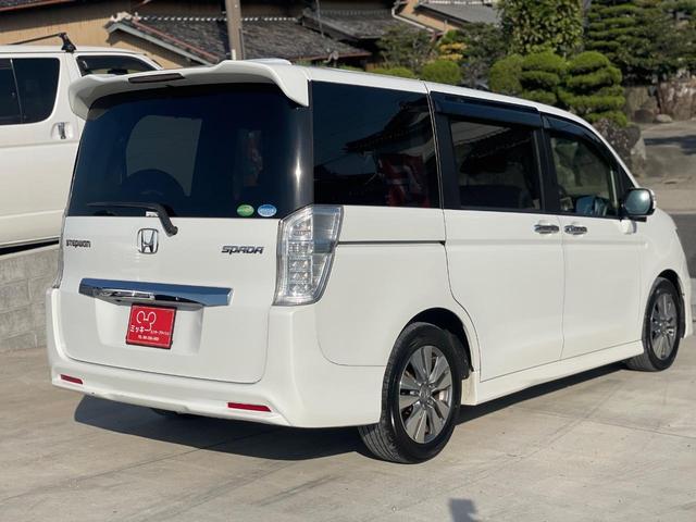 ステップワゴンスパーダ Z 両側パワースライドドア ナビ フルセグTV フリップダウンモニター バックカメラ ETC リアエアコン 8人乗り ステアリングスイッチ キーレスエントリー 助手席エアバッグ スペアキー(60枚目)