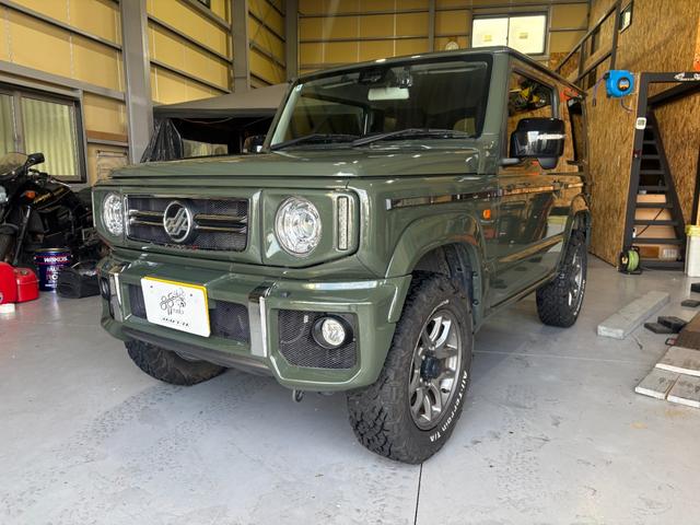 ジムニー ＸＣ　ＤＡＭＤ　ｌｉｔｔｌｅ　Ｇフルエアロ　ＢＦＧＯＯＤＲＩＣＨ　ブロックタイヤ　カロッツェリア８インチディスプレイオーディオ　ＥＴＣ　バックビューモニター　ドライブレコーダー（69枚目）