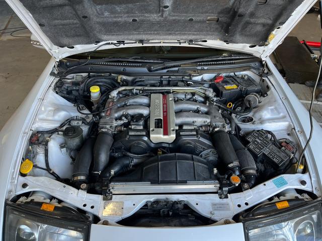 フェアレディZ バージョンS ツインターボ 最終型 2by2 Tバールーフ NAVAN製ATシフトノブ HKSマフラー タイミングベルト交換済 リアレザーシート ナビゲーション フルセグTV ETC ウインカーレンズ付きドアミラーカバー(80枚目)