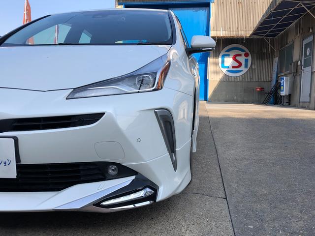 プリウス Ｓツーリングセレクション　モデリスタエアロ・純正９インチナビフルセグＴＶ・バックモニター・ビルトインＥＴＣ・セーフティセンス・レザーシート・シートヒーター・ＬＥＤヘッドライト・フォグ・レーダークルーズ・クリアランスソナー（5枚目）