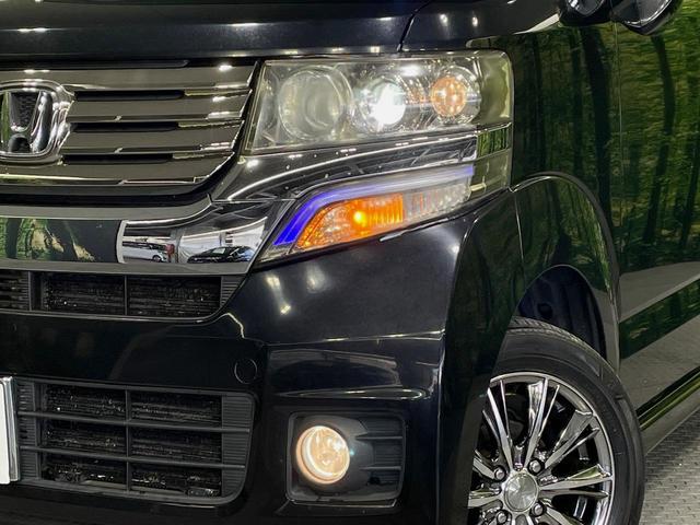 N-BOXカスタム G・Lパッケージ 電動スライドドア 純正SDナビ バックカメラ スマートキー HIDヘッド ETC オートライト オートエアコン CD DVD再生 地デジ 禁煙車(12枚目)