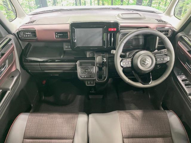 スペーシアカスタム ハイブリッドＸＳ　届出済未使用車　両側電動ドア　衝突被害軽減システム　レーダークルーズ　コーナーセンサー　スマートキー　ＬＥＤヘッド　オートハイビーム　車線逸脱警報　オートライト　オートエアコン　純正１５インチアルミ（2枚目）