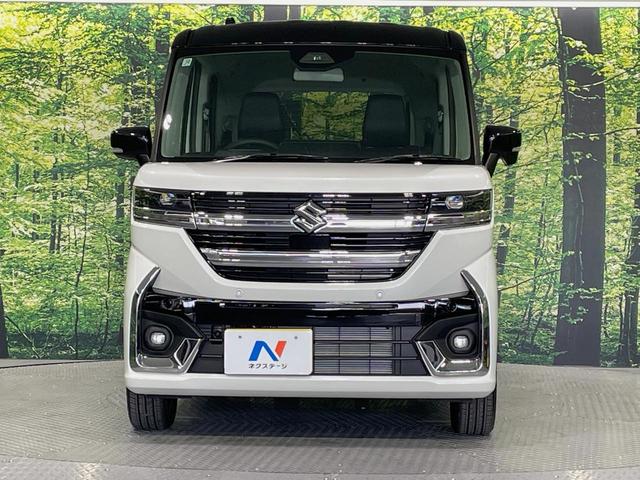 スペーシアカスタム ハイブリッドＸＳ　届出済未使用車　両側電動ドア　衝突被害軽減システム　レーダークルーズ　コーナーセンサー　スマートキー　ＬＥＤヘッド　オートハイビーム　車線逸脱警報　オートライト　オートエアコン　純正１５インチアルミ（14枚目）