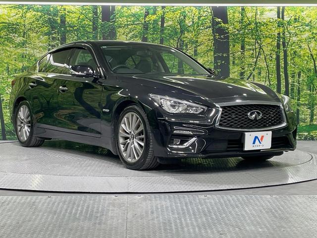 スカイライン 350GT ハイブリッド タイプP 純正ナビ 全周囲カメラ 衝突被害軽減システム レーダークルーズ 禁煙車 レザーシート ドラレコ コーナーセンサー スマートキー LEDヘッド ビルトインETC 純正18インチアルミ オートハイビーム(16枚目)