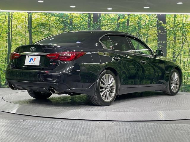 スカイライン 350GT ハイブリッド タイプP 純正ナビ 全周囲カメラ 衝突被害軽減システム レーダークルーズ 禁煙車 レザーシート ドラレコ コーナーセンサー スマートキー LEDヘッド ビルトインETC 純正18インチアルミ オートハイビーム(17枚目)