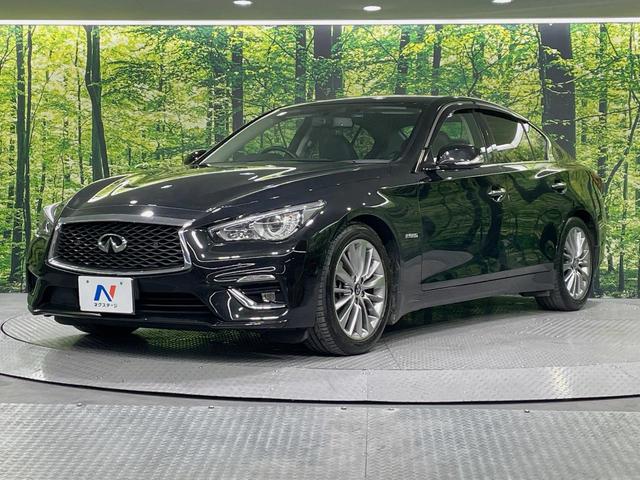 スカイライン 350GT ハイブリッド タイプP 純正ナビ 全周囲カメラ 衝突被害軽減システム レーダークルーズ 禁煙車 レザーシート ドラレコ コーナーセンサー スマートキー LEDヘッド ビルトインETC 純正18インチアルミ オートハイビーム(53枚目)