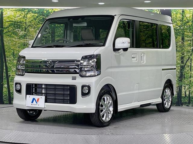 エブリイワゴン PZターボスペシャル 届出済未使用車 両側電動ドア 衝突被害軽減システム シートヒーター コーナーセンサー スマートキー LEDヘッド 純正14インチアルミ オートハイビーム 車線逸脱警報 オートライト オートエアコン(25枚目)