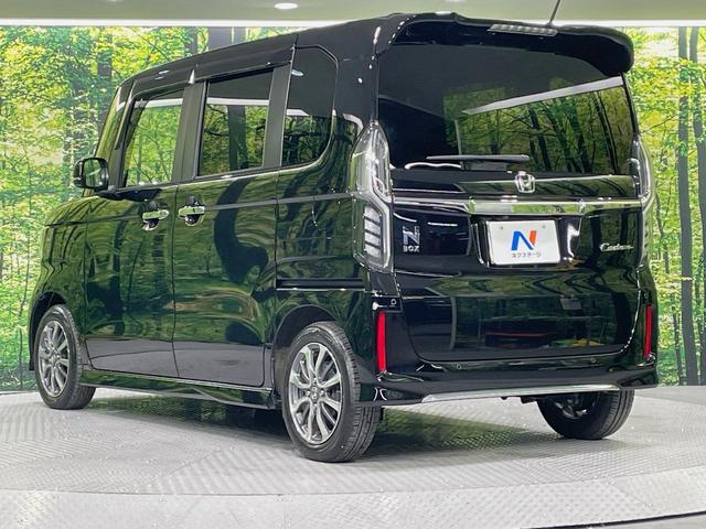 Ｎ－ＢＯＸカスタム Ｌ　ＳＤナビ　電動スライド　バックカメラ　衝突被害軽減システム　禁煙車　コーナーセンサー　スマートキー　ＬＥＤヘッド　ビルトインＥＴＣ　純正１４インチアルミ　オートハイビーム　車線逸脱警報　オートライト（25枚目）