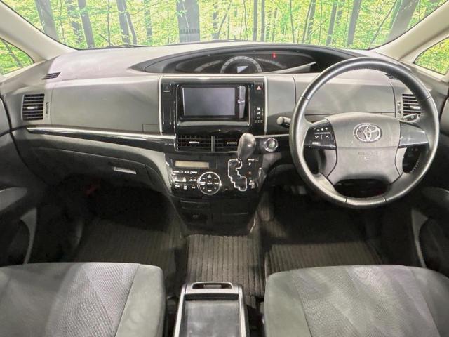 エスティマ アエラス　両側電動ドア　純正ナビ　バックカメラ　禁煙車　スマートキー　ＨＩＤヘッド　ビルトインＥＴＣ　クルコン　純正１８インチアルミ　オートライト　デュアルエアコン　Ｂｌｕｅｔｏｏｔｈ　ＣＤ　ＤＶＤ再生（2枚目）