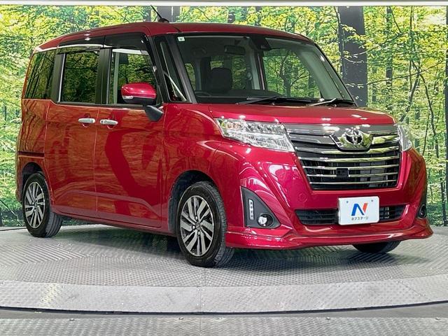 ルーミー カスタムＧ　Ｓ　両側電動ドア　純正ＳＤナビ　バックカメラ　衝突被害軽減システム　禁煙車　コーナーセンサー　スマートキー　ＬＥＤヘッド　ビルトインＥＴＣ　クルコン　純正１４インチアルミ　車線逸脱警報　オートライト（16枚目）