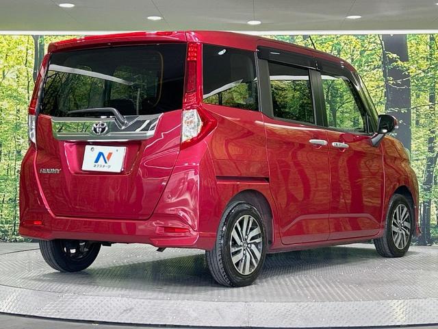 ルーミー カスタムＧ　Ｓ　両側電動ドア　純正ＳＤナビ　バックカメラ　衝突被害軽減システム　禁煙車　コーナーセンサー　スマートキー　ＬＥＤヘッド　ビルトインＥＴＣ　クルコン　純正１４インチアルミ　車線逸脱警報　オートライト（17枚目）