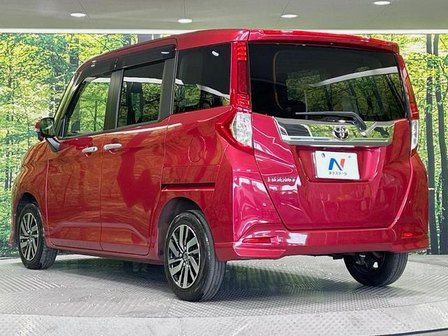 ルーミー カスタムＧ　Ｓ　両側電動ドア　純正ＳＤナビ　バックカメラ　衝突被害軽減システム　禁煙車　コーナーセンサー　スマートキー　ＬＥＤヘッド　ビルトインＥＴＣ　クルコン　純正１４インチアルミ　車線逸脱警報　オートライト（29枚目）