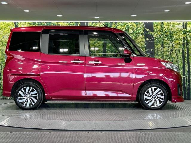 ルーミー カスタムＧ　Ｓ　両側電動ドア　純正ＳＤナビ　バックカメラ　衝突被害軽減システム　禁煙車　コーナーセンサー　スマートキー　ＬＥＤヘッド　ビルトインＥＴＣ　クルコン　純正１４インチアルミ　車線逸脱警報　オートライト（30枚目）