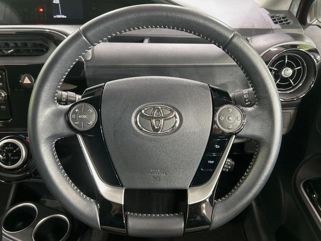 アクア Ｇソフトレザーセレクション　純正ＳＤナビ　バックカメラ　セーフティセンス　スマートキー　ＬＥＤヘッド　ビルトインＥＴＣ　クルコン　オートハイビーム　車線逸脱警報　オートライト　オートエアコン　Ｂｌｕｅｔｏｏｔｈ（11枚目）