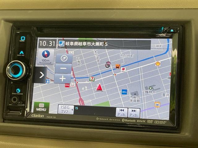 アルト Ｘ　ＳＤナビ　スマートキー　Ｂｌｕｅｔｏｏｔｈ　ＣＤ　ＤＶＤ再生（3枚目）