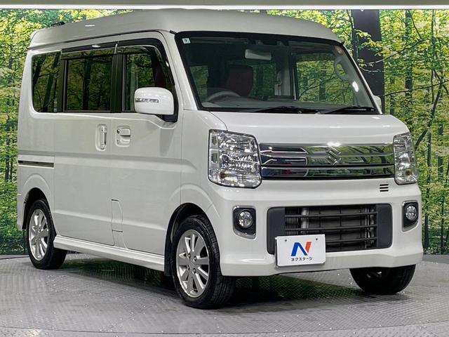 エブリイワゴン ＰＺターボスペシャル　両側電動スライドドア　１０型ナビ　バックカメラ　衝突軽減システム　電動サイドステップ　１００Ｖ電源　シートヒーター　ドラレコ　コーナーセンサー　スマートキー　ＨＩＤヘッド　ＥＴＣ　純正１４インチアルミ（16枚目）