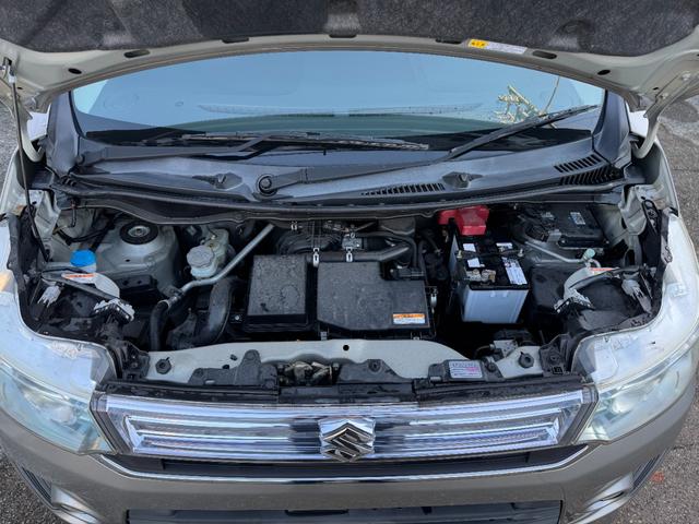 ワゴンＲスティングレー Ｘ　ユーザー買取車両　衝突軽減ブレーキ　踏み間違い防止　準衛メモリーナビ　地デジ　バックカメラ　エネチャージ　シートヒーター　ディチャージヘッドライト　フォグ　アイドリングストップ　禁煙車　記録簿（66枚目）