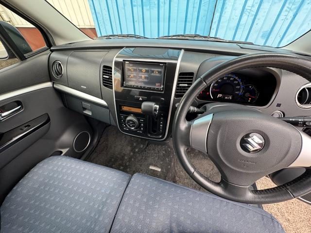 ワゴンＲスティングレー Ｘ　ユーザー買取車両　社外メモリーナビ　ワンセグ　ＥＴＣ　スマートキー　スペアキー有　ディスチャージヘッドライト　フォグランプ　禁煙車　記録簿（10枚目）