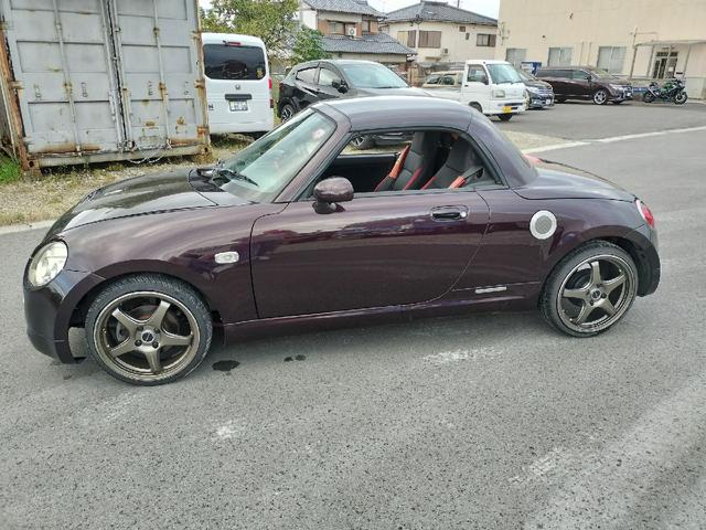 コペン アルティメットエディションII 社外ホイール・カーボンボンネット・レザー調シートカバー・社外ナビ・オープン動作OK(5枚目)