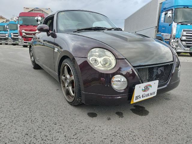 コペン アルティメットエディションII 社外ホイール・カーボンボンネット・レザー調シートカバー・社外ナビ・オープン動作OK(7枚目)